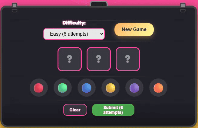 Code Breaker Game