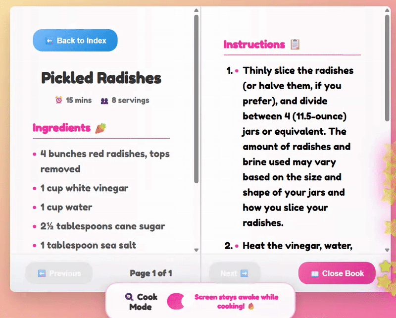 Recipe Book